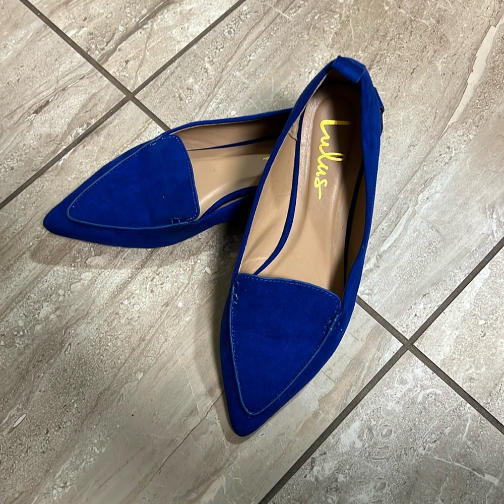 Lulus blue flats